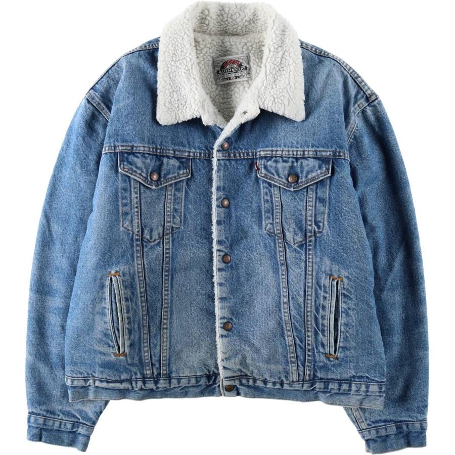 古着 90年代 リーバイス Levi's 中綿入り デニムボアジャケット USA製 メンズXXL相当/eaa632466 Levi's（リーバイス） 古着 90年代 中綿入り デニムボアジャケット USA