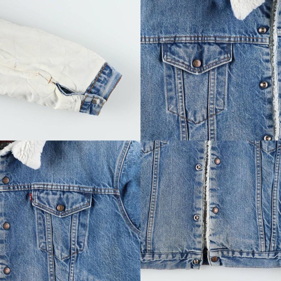 古着 90年代 リーバイス Levi's 中綿入り デニムボアジャケット USA製 メンズXXL相当/eaa632466 Levi's（リーバイス） 古着 90年代 中綿入り デニムボアジャケット USA