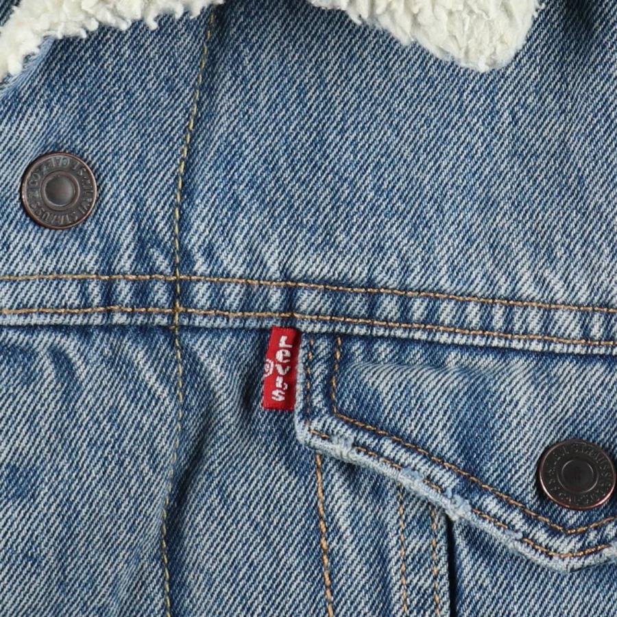 Levi's（リーバイス） 古着 中綿入り デニムボアジャケット メンズL