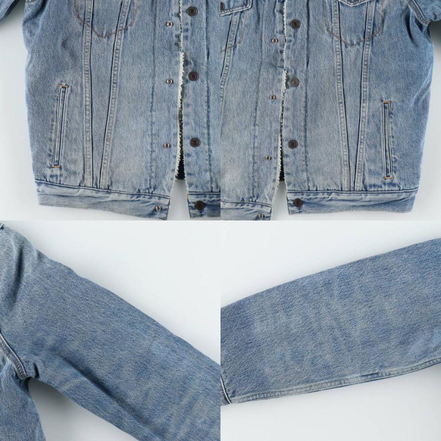 古着 リーバイス Levi's 中綿入り デニムボアジャケット メンズL相当/eaa632476 Levi's（リーバイス） 古着 中綿入り デニムボアジャケット メンズL