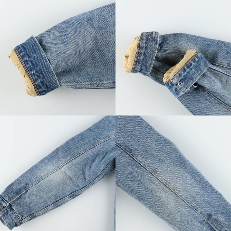 Levi's（リーバイス） 古着 中綿入り デニムボアジャケット メンズL