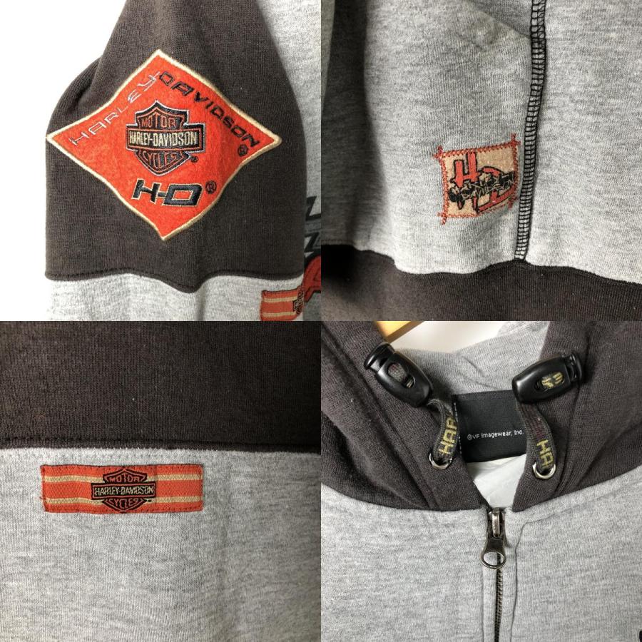 古着 ハーレーダビッドソン Harley-Davidson ツートン スウェット