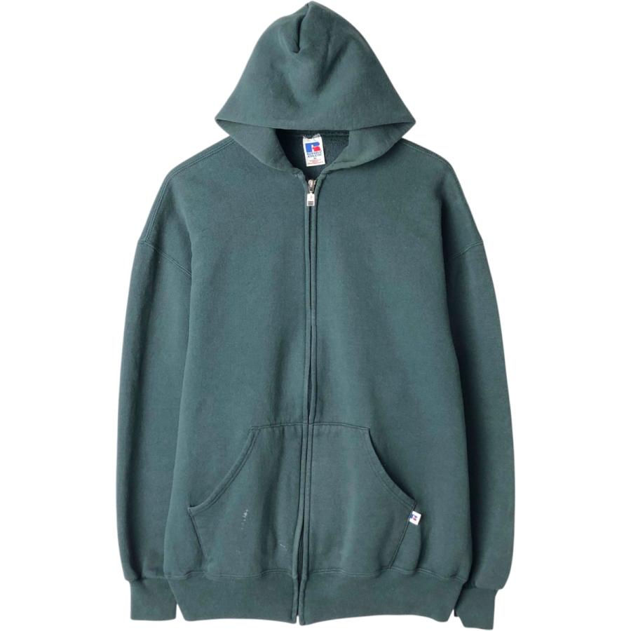 古着 90年代 ラッセル Russell ATHLETIC スウェットフルジップパーカー