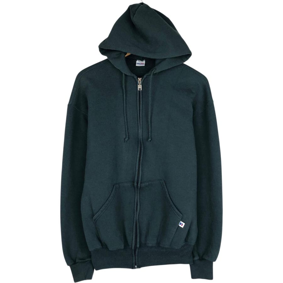 古着　90s　RUSSELL　スウェット　ジップアップパーカー　USA製 古着 90年代 ラッセル Russell ATHLETIC スウェットフルジップパーカー