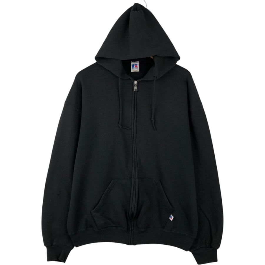 9T7733 Russell Athletic フルジップパーカー　古着 古着 90年代 ラッセル Russell ATHLETIC スウェットフルジップパーカー