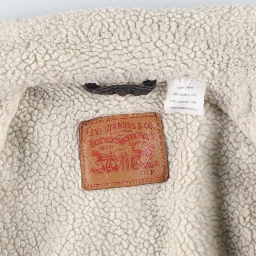Levi's（リーバイス） 古着 中綿入り デニムボアジャケット メンズM