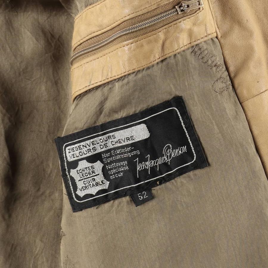 古着 Jean Jacques Benson スタンドカラー スエードレザーブルゾン