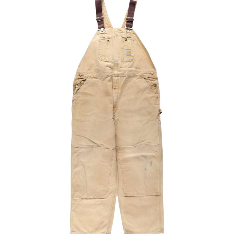 カーハート　オーバーオール　ダック生地 ダブルニー Carhartt（カーハート） 古着 ビッグサイズ ダブルニー ダック