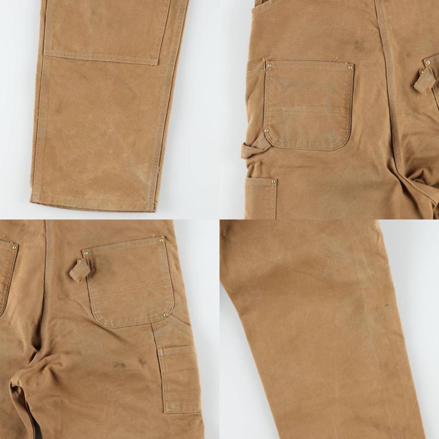 古着 ビッグサイズ カーハート Carhartt ダブルニー ダック オーバーオール メンズw41相当/eaa633587 Carhartt（カーハート） 古着 ビッグサイズ ダブルニー ダック