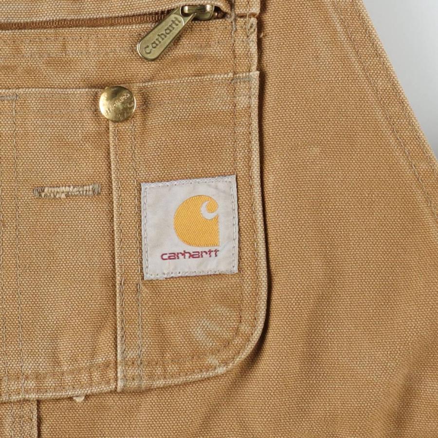 古着 USA製 Carhartt W36 カーハート ダブルニー tch591 Carhartt（カーハート） 古着 ダブルニー ダック オーバーオール