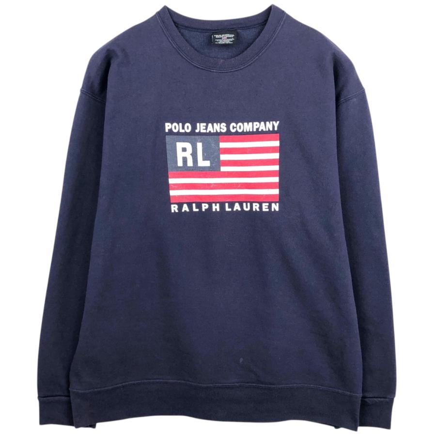 Ralph Lauren - 古着 90~00年代 ラルフローレン Ralph Lauren LAUREN JEANS CO ロゴスウェットシャツ トレーナー メンズS相当 ヴィンテージ /eaa494926 古着 00年代 ラルフローレン Ralph Lauren POLO JEANS CO. RALPH
