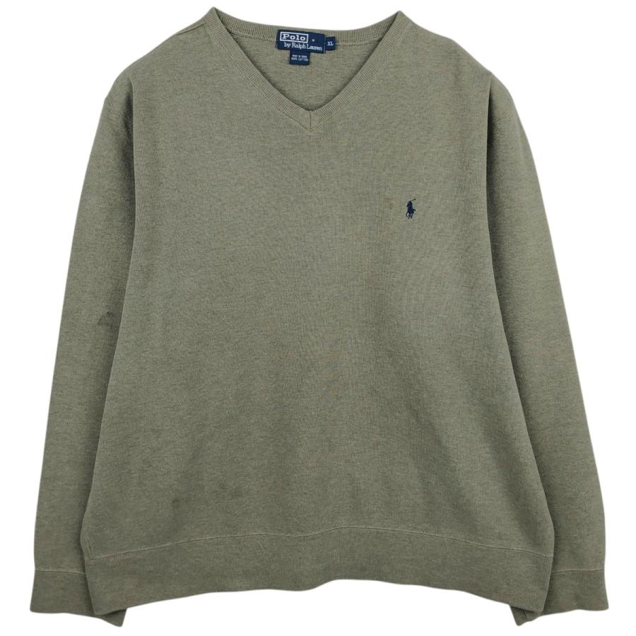 古着 ラルフローレン Ralph Lauren POLO by Ralph Lauren Vネックワンポイントロゴスウェットシャツ トレーナー メンズXL相当/eaa633676 【中古】 【260415】/eaa633676 古着 ラルフローレン Ralph Lauren POLO by Vネックワンポイントロゴ