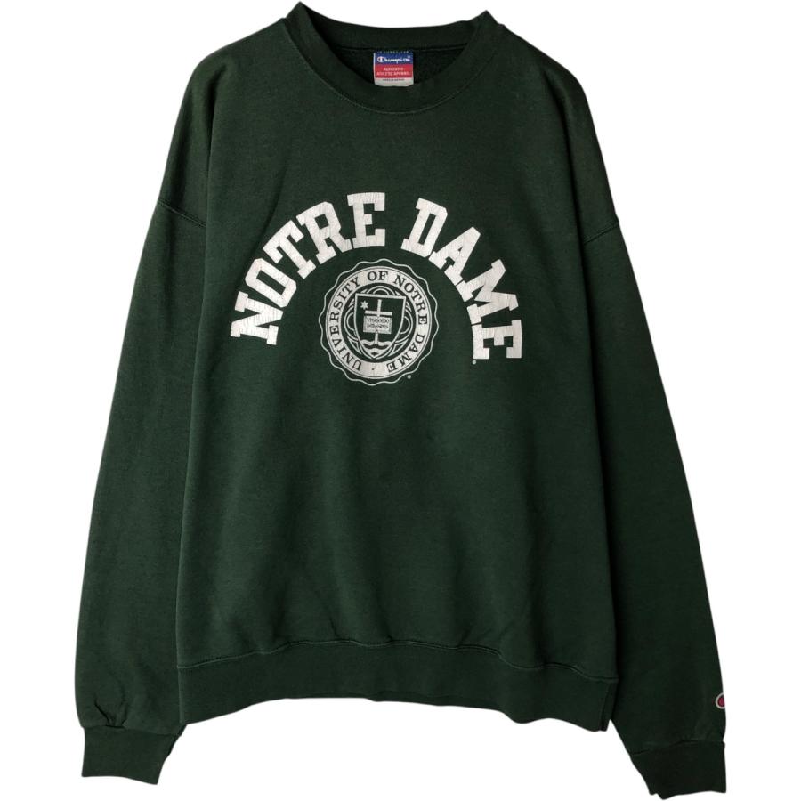 古着 00年代~ チャンピオン Champion REVERSE WEAVE リバースウィーブ NOTRE DAME ノートルダム大学 カレッジスウェットシャツ トレーナー メンズXL相当/eaa633730 Champion（チャンピオン） 古着 00年代~ リバースウィーブ NOTRE DAME