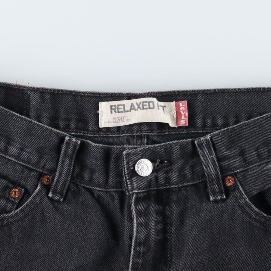 古着 リーバイス Levi's 550 RELAXED FIT ブラックデニム テーパードデニムパンツ メンズw33相当 ヴィンテージ/eaa633896 Levi's（リーバイス） 古着 Levi's 550 RELAXED FIT ブラックデニム