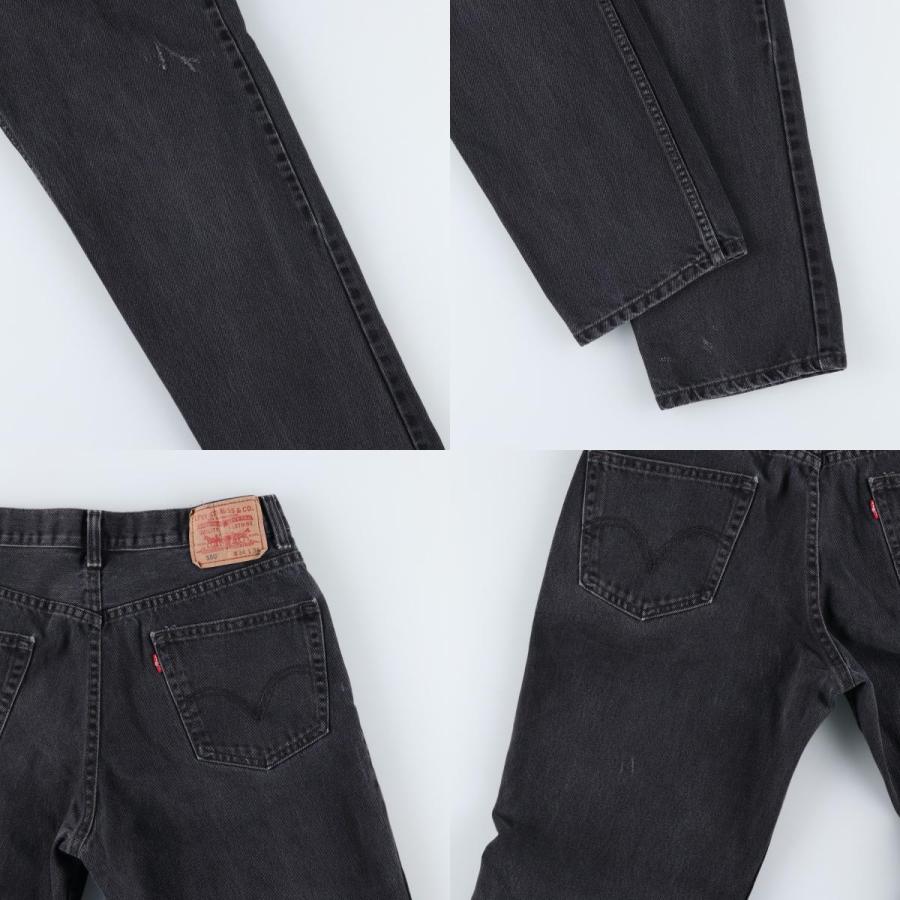 古着 リーバイス Levi's 550 RELAXED FIT ブラックデニム テーパードデニムパンツ メンズw33相当 ヴィンテージ/eaa633896 Levi's（リーバイス） 古着 Levi's 550 RELAXED FIT ブラックデニム