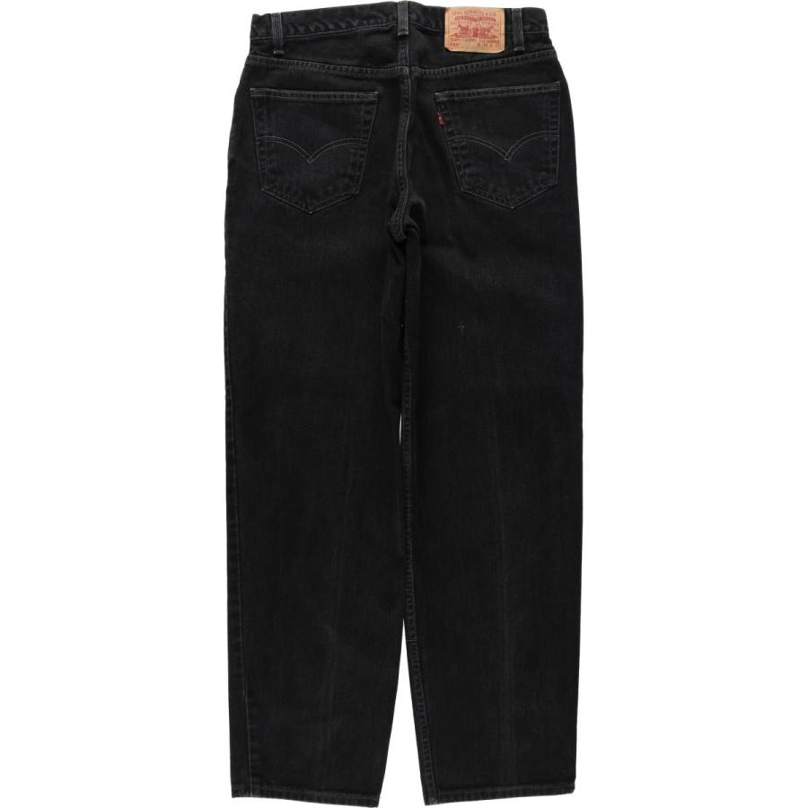 古着 00年代 リーバイス Levi's 550 RELAXED FIT ブラックデニム テーパードデニムパンツ メンズw33相当/eaa633933 Levi's（リーバイス） 古着 00年代 Levi's 550 RELAXED FIT ブラック