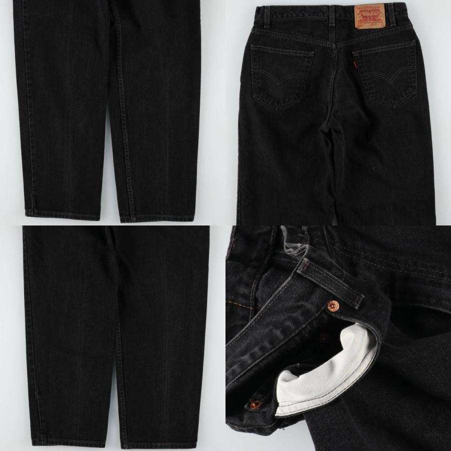 古着 00年代 リーバイス Levi's 550 RELAXED FIT ブラックデニム テーパードデニムパンツ メンズw33相当/eaa633933 Levi's（リーバイス） 古着 00年代 Levi's 550 RELAXED FIT ブラック