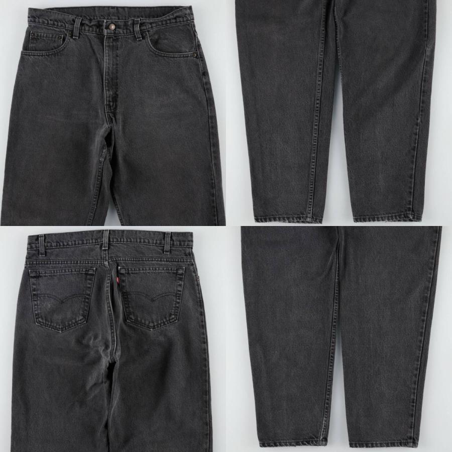 古着 90年代 リーバイス Levi's 550-0260 ブラックデニム テーパードデニムパンツ USA製 メンズw35相当 ヴィンテージ/eaa633935 Levi's（リーバイス） 古着 90年代 Levi's 550-0260 ブラックデニム