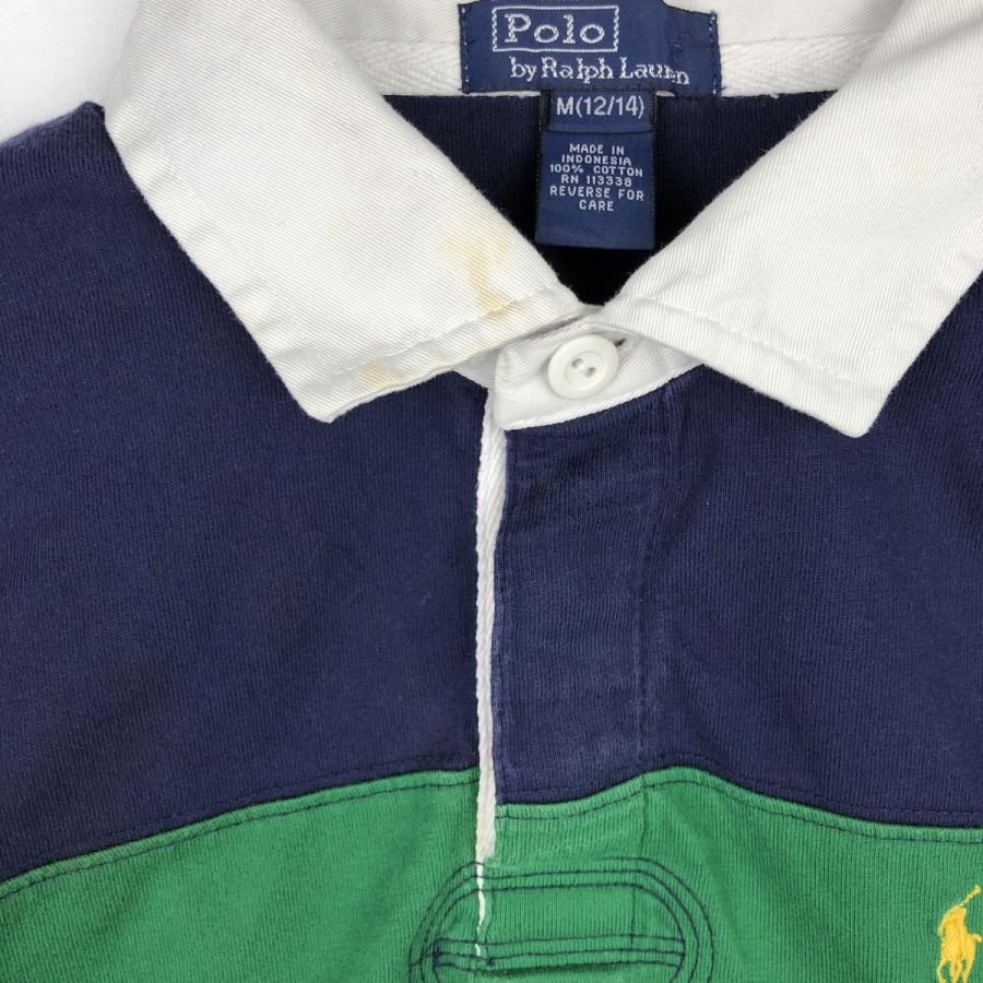 古着 ラルフローレン Ralph Lauren POLO by Ralph Lauren ボーダー柄 長袖 ラガーシャツ レディースM相当/eaa633966 古着 ラルフローレン Ralph Lauren POLO by ボーダー柄 長袖 ラガー