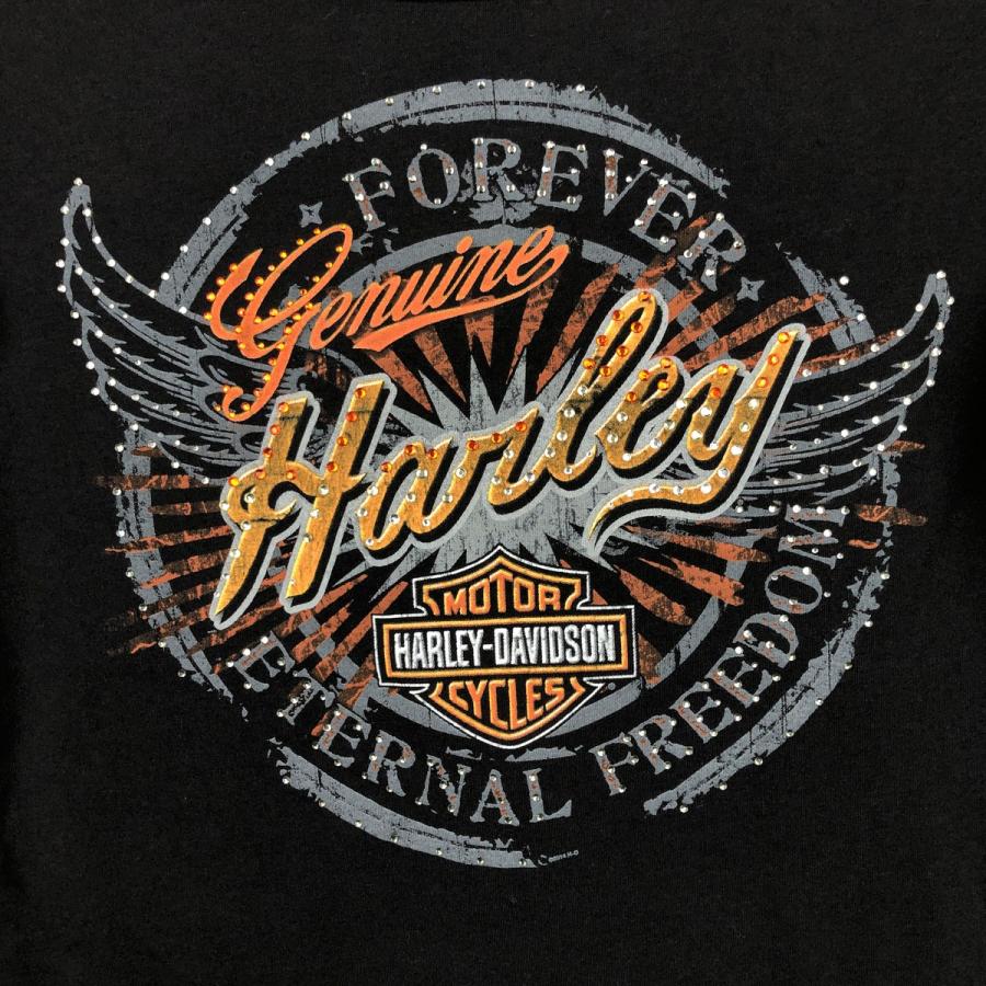 古着 ハーレーダビッドソン Harley-Davidson ラインストーン付き