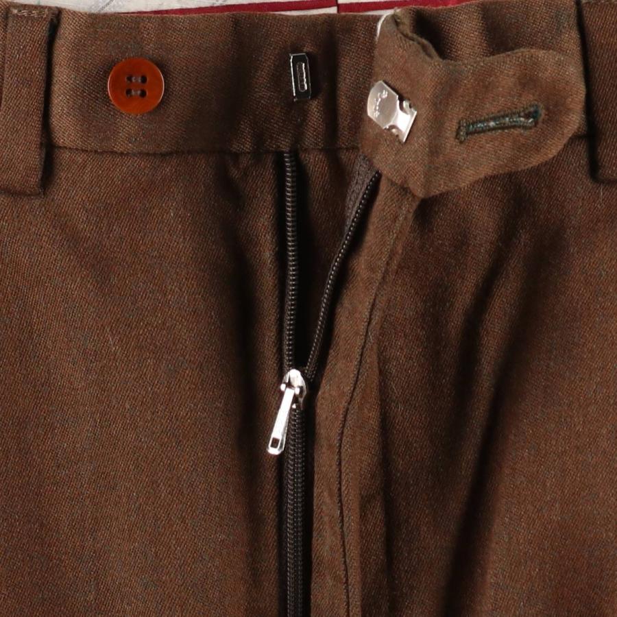 古着 Ermenegildo Zegna ツータック スラックス ワイドパンツ スペイン