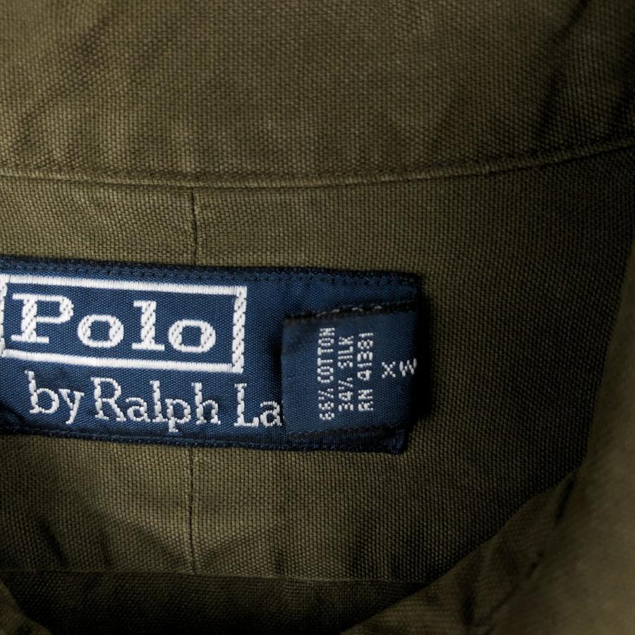 古着 ラルフローレン Ralph Lauren POLO by 長袖 コットン×シルク