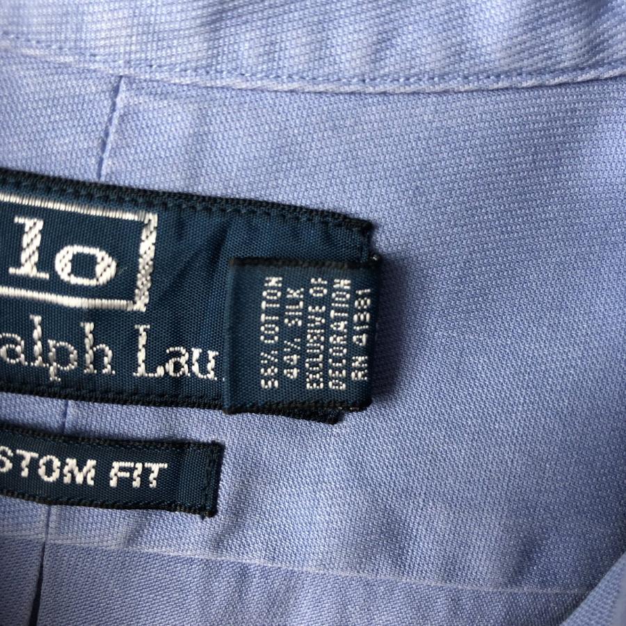 古着 ラルフローレン Ralph Lauren CUSTOM FIT 長袖 ボタンダウン