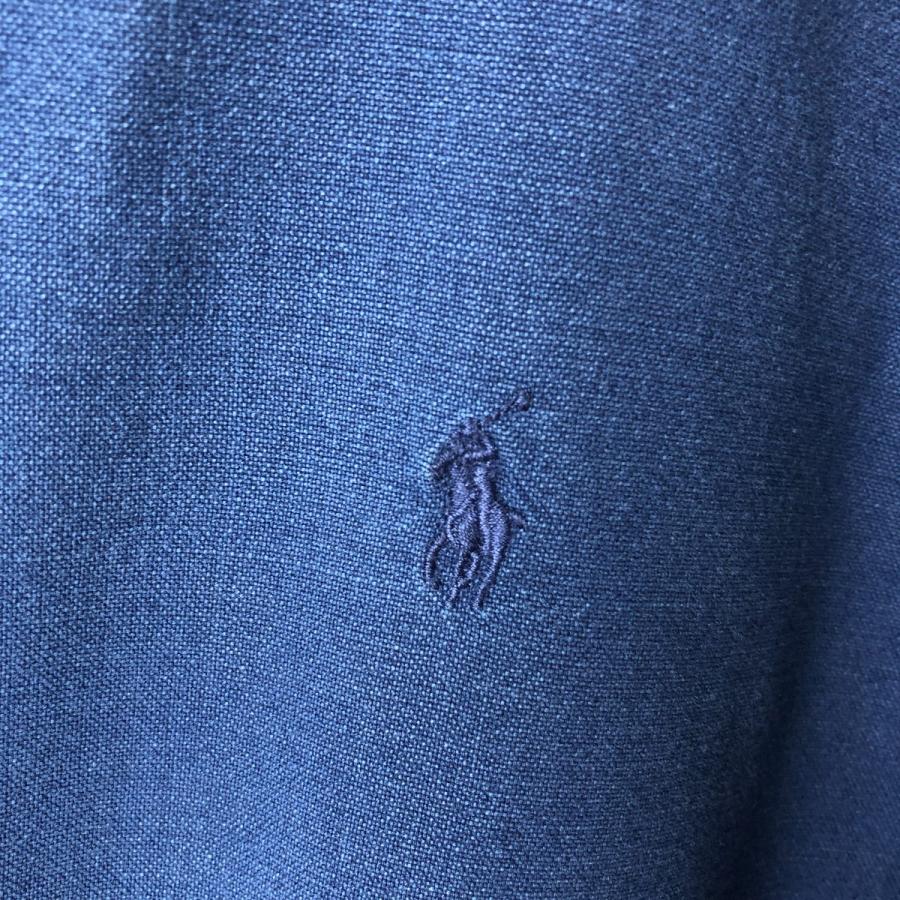 古着 ラルフローレン Ralph Lauren INDIGO OXFORD 長袖 ボタンダウン