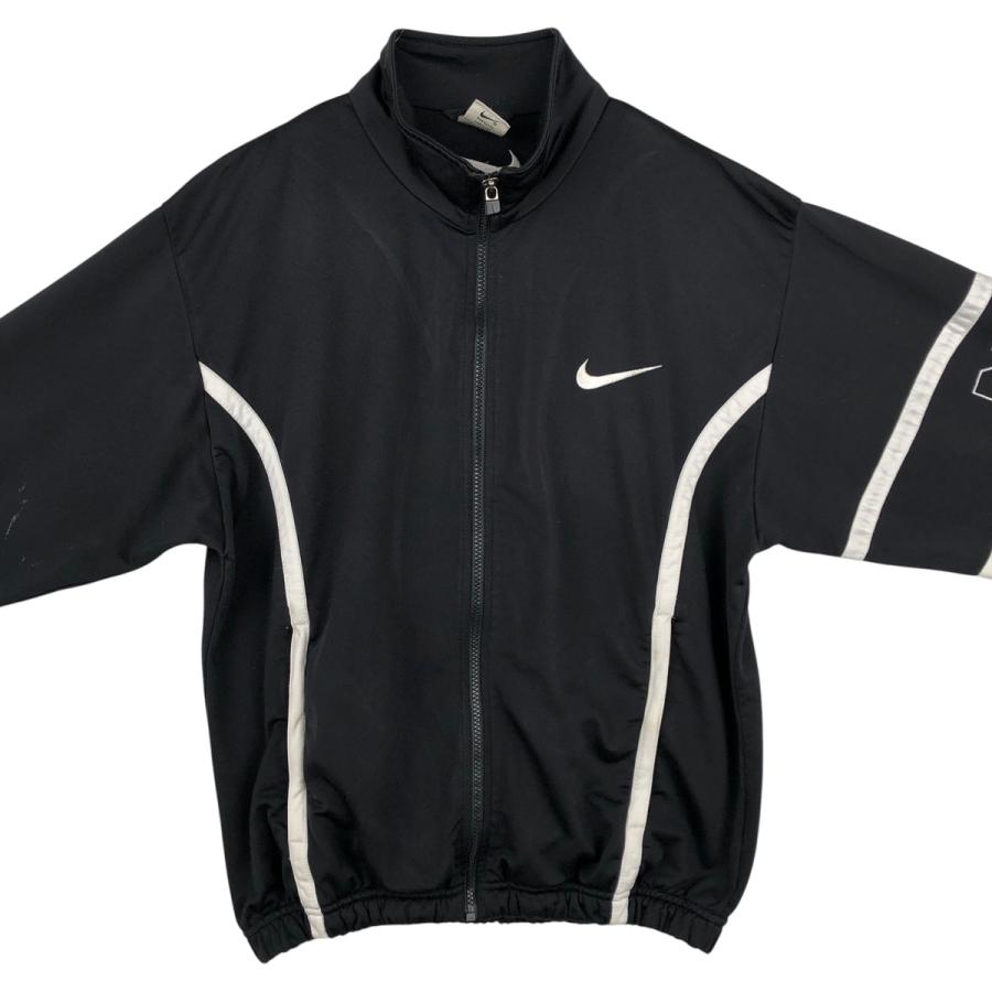 Nike ブラック ジャージ上下セット　トラックジャケット　ヴィンテージ NIKE（ナイキ） 古着 90年代 ジャージ トラックジャケット メンズS相当