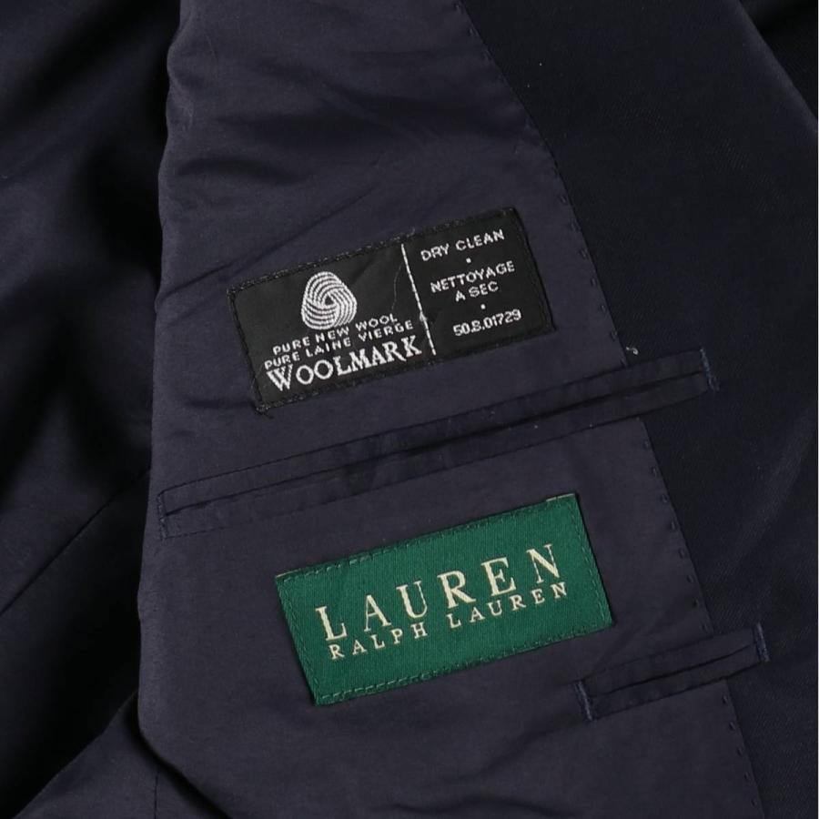 古着 ラルフローレン Ralph Lauren LAUREN ローレン 紺ブレザー
