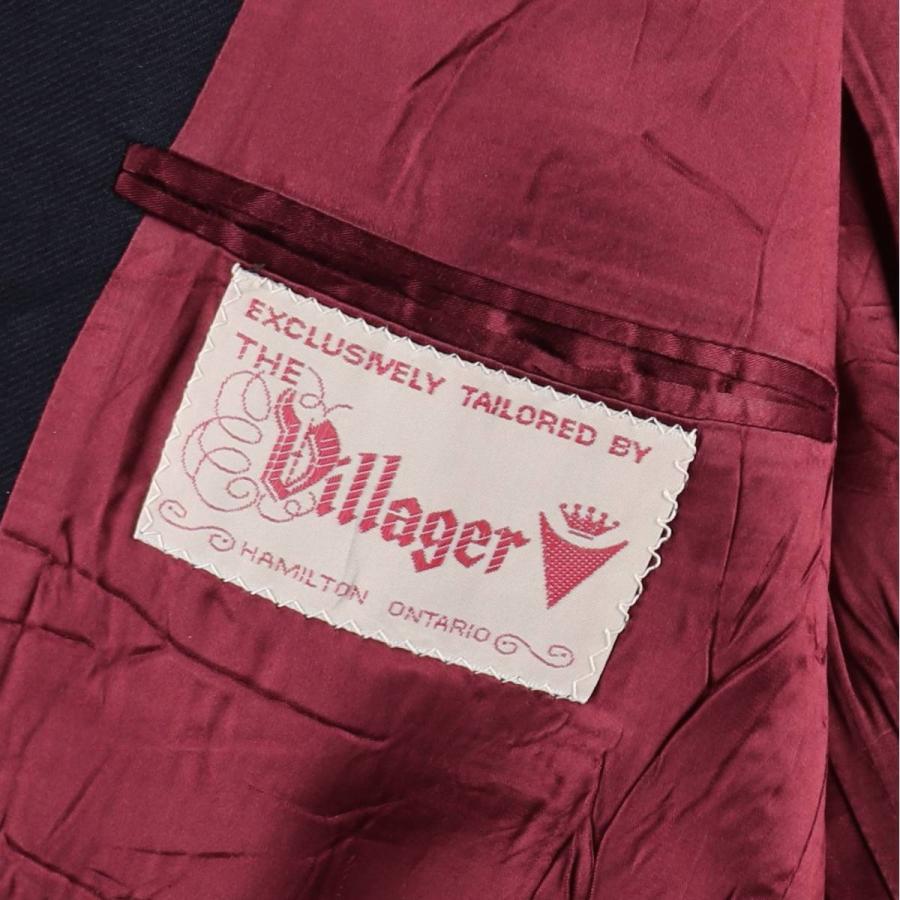 古着 Villager 紺ブレザー テーラードジャケット メンズM相当
