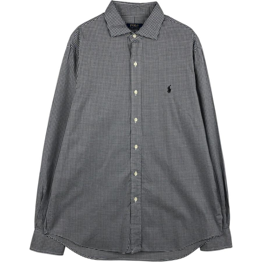 古着 ラルフローレン POLO RALPH LAUREN ギンガムチェック ワイド