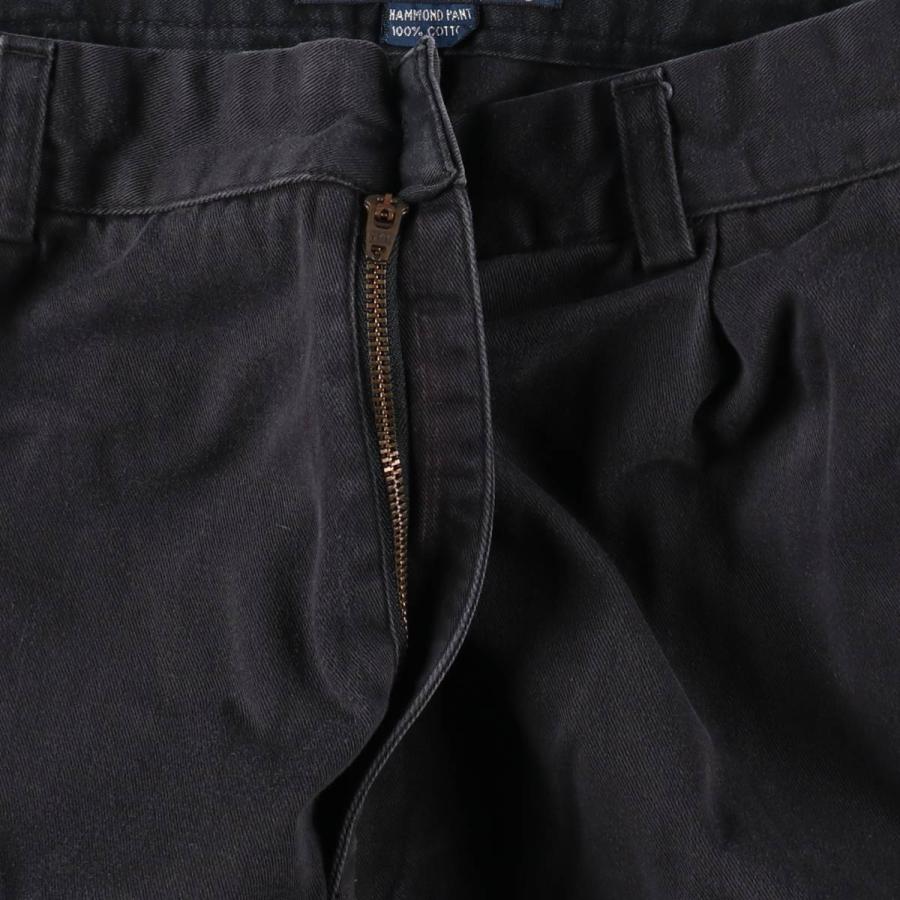 POLO ralph lauren ハモンド ポロチノ W35 フェードブラック 古着 ラルフローレン Ralph Lauren POLO by HAMMOND PANT ツータック