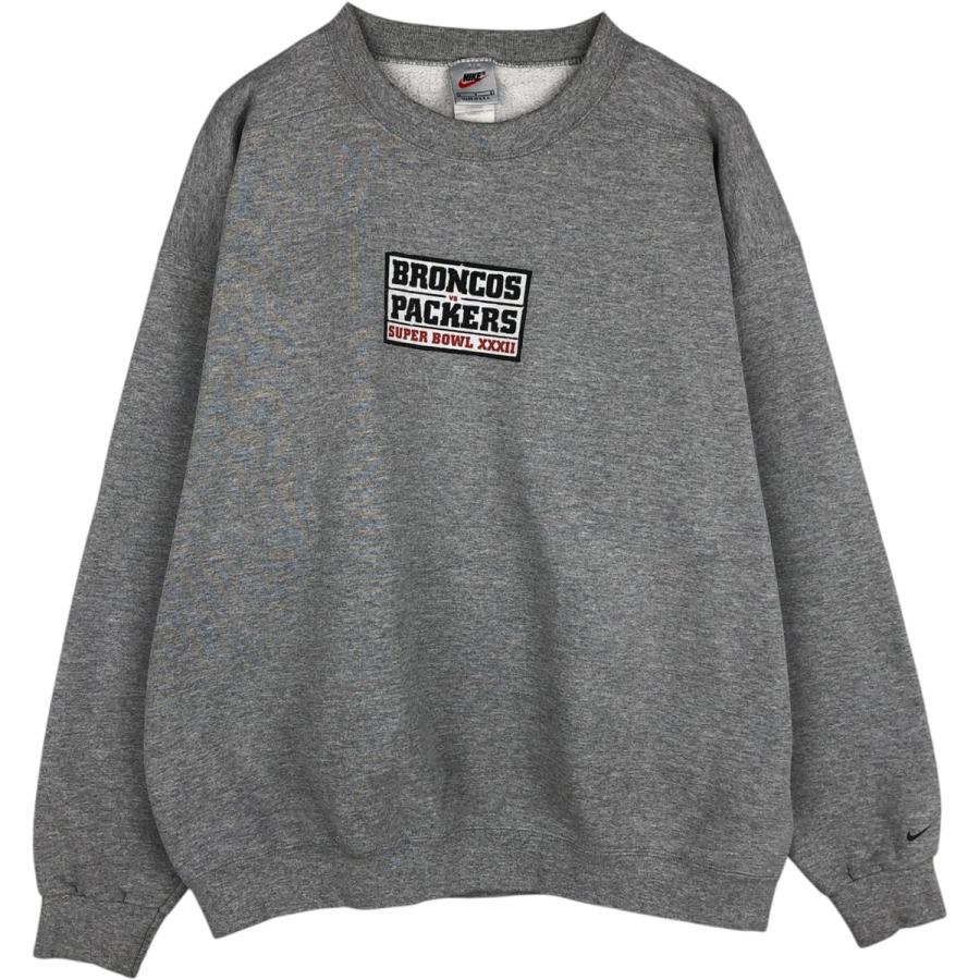 古着 90年代 ナイキ NIKE SUPER BOUL XXXII 第32回スーパーボウル プリントスウェットシャツ トレーナー USA製 メンズL相当 ヴィンテージ/eaa635023 NIKE（ナイキ） 古着 90年代 SUPER BOUL XXXII 第32回スーパーボウル