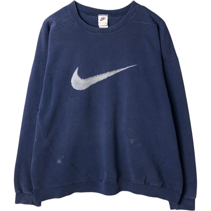 古着 90年代 ナイキ NIKE ロゴスウェットシャツ トレーナー USA製 メンズL相当 ヴィンテージ/eaa635077 NIKE（ナイキ） 古着 90年代 ロゴスウェットシャツ トレーナー USA製