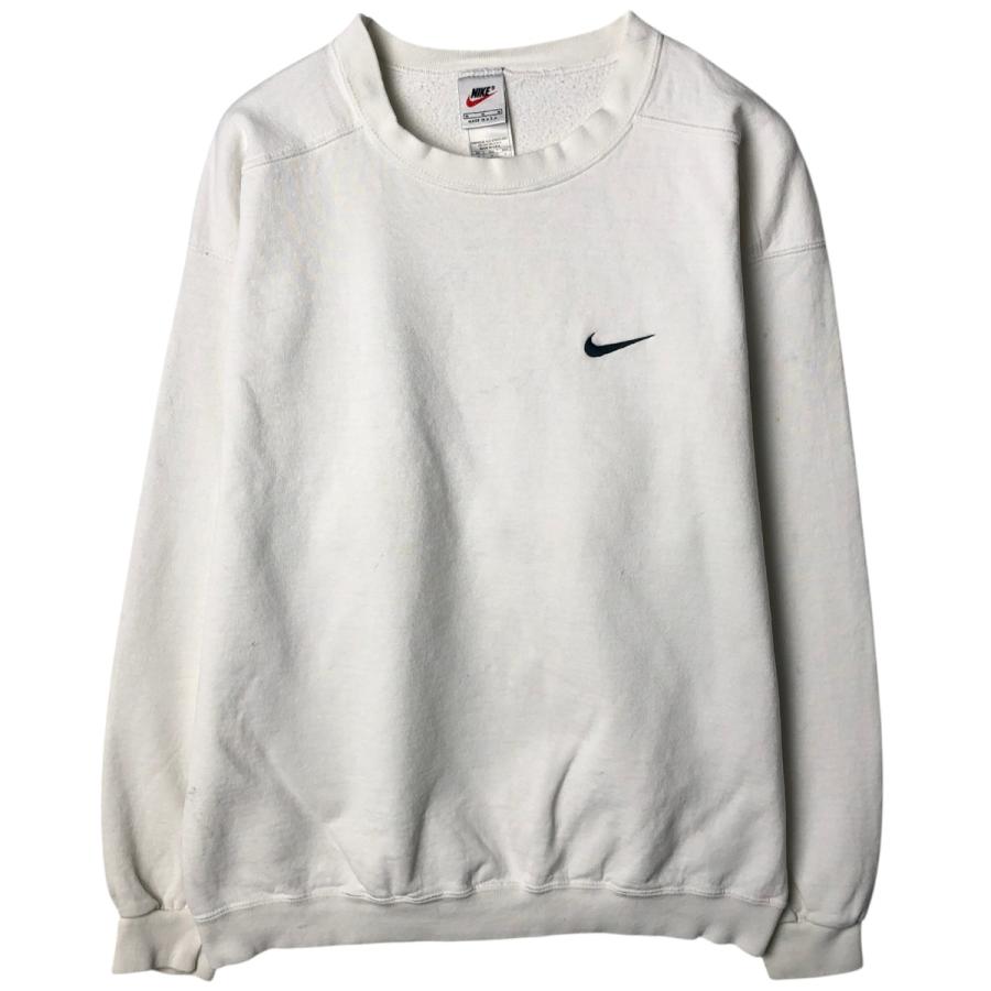 古着 90年代 ナイキ NIKE ワンポイントロゴスウェットシャツ トレーナー USA製 メンズM相当 ヴィンテージ/eaa635074 NIKE（ナイキ） 古着 90年代 ワンポイントロゴスウェットシャツ