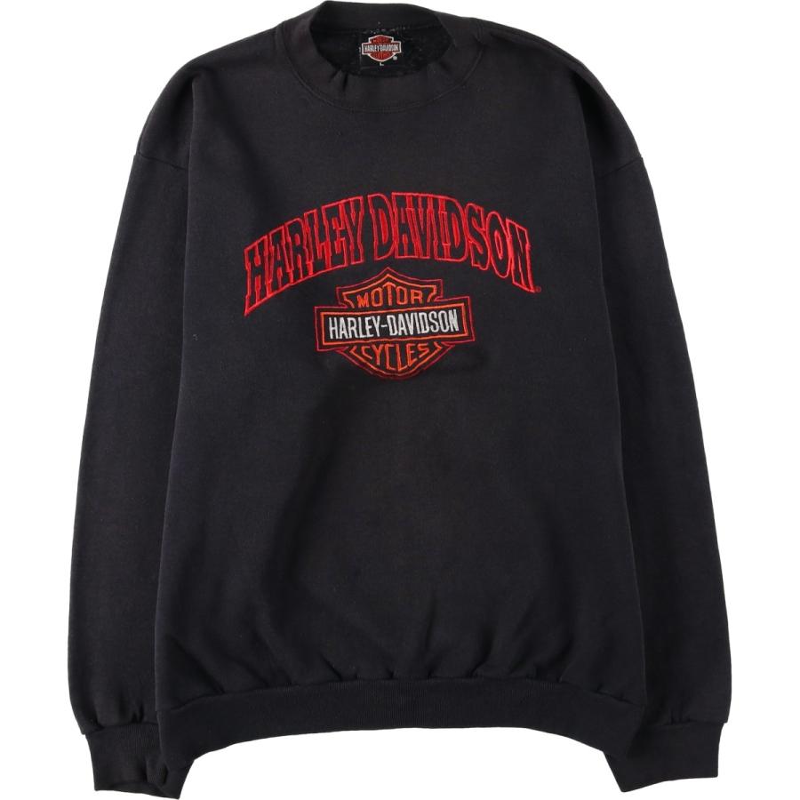古着 ハーレーダビッドソン Harley-Davidson アドバタイジング スウェットシャツ トレーナー USA製 メンズL相当 ヴィンテージ/eaa635087 古着 ハーレーダビッドソン Harley-Davidson アドバタイジング