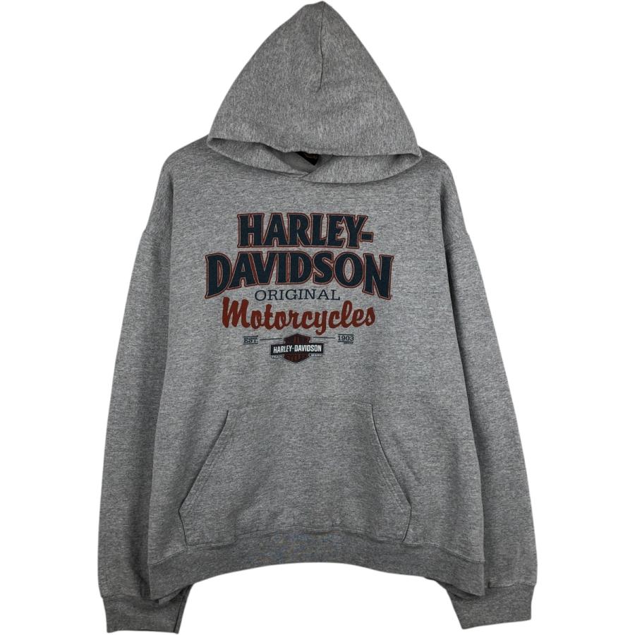 古着 ハーレーダビッドソン Harley-Davidson 鷲柄 イーグル柄 アドバタイジング スウェットプルオーバーパーカー メンズXXL相当/eaa635510 古着 ハーレーダビッドソン Harley-Davidson 鷲柄 イーグル柄