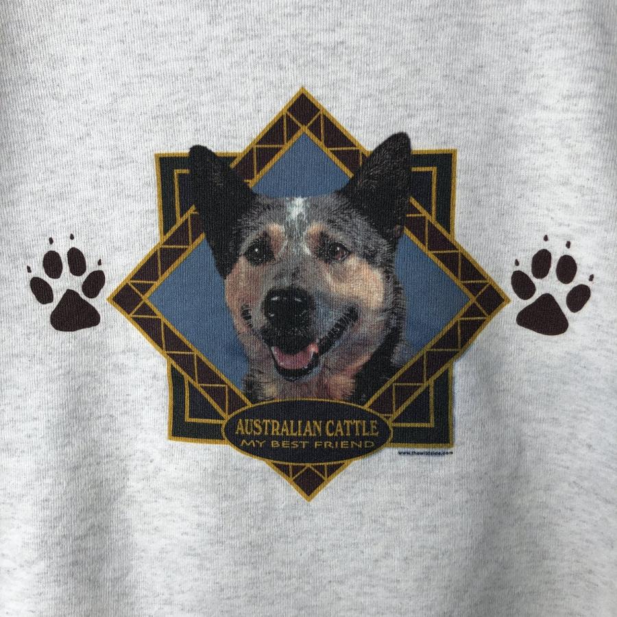 古着 90年代 WON'S WEAR オーストラリアン キャトル 犬柄 アニマル スウェットシャツ トレーナー レディースXL相当 ヴィンテージ/eaa635539_4
