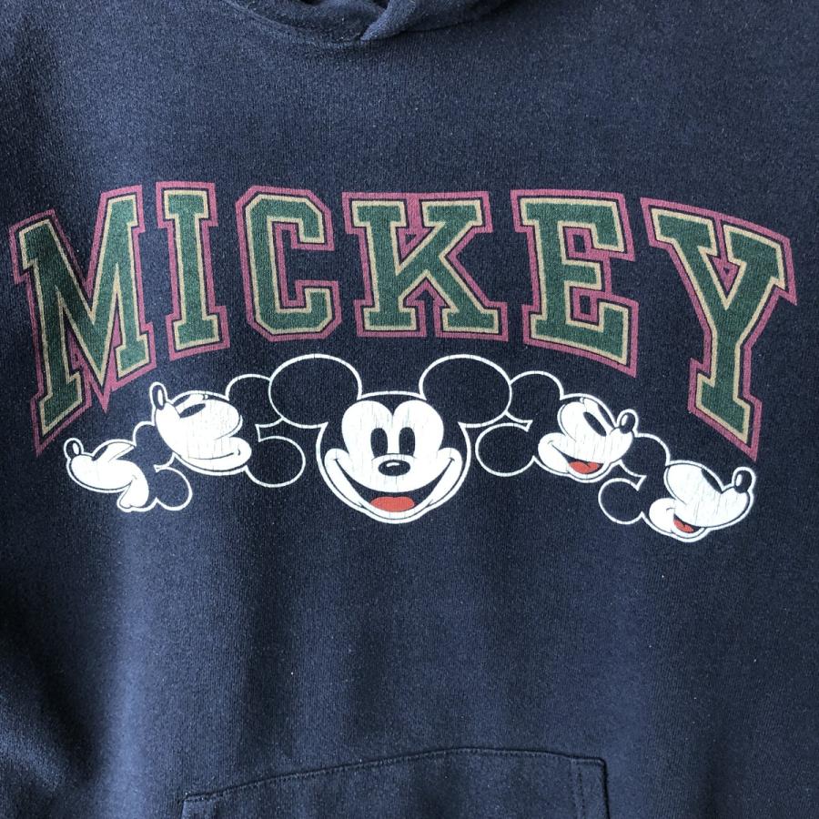 古着 90年代 ディズニー DISNEY MICKEY MOUSE ミッキーマウス キャラクター スウェットプルオーバーパーカー USA製 レディースL相当 ヴィンテージ/eaa635544 古着 90年代 ディズニー ミッキーマウス キャラクター スウェットプル