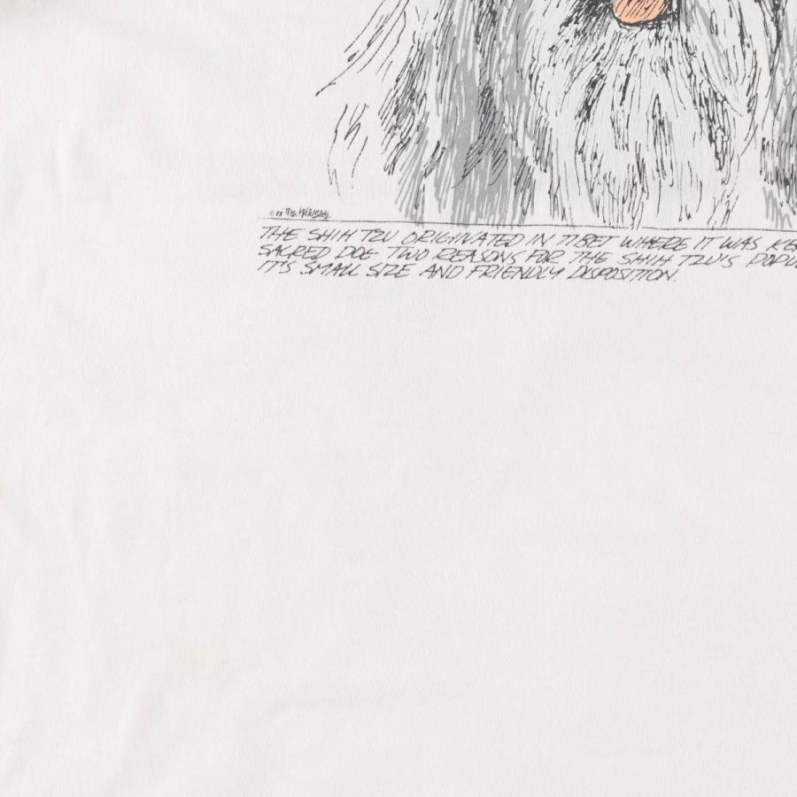 古着 90年代 オニータ ONEITA SHIH TZU シーズー 犬柄 アニマルTシャツ USA製 レディースL相当 ヴィンテージ/eaa635576 古着 90年代 オニータ ONEITA SHIH TZU シーズー 犬柄 アニマルTシャツ