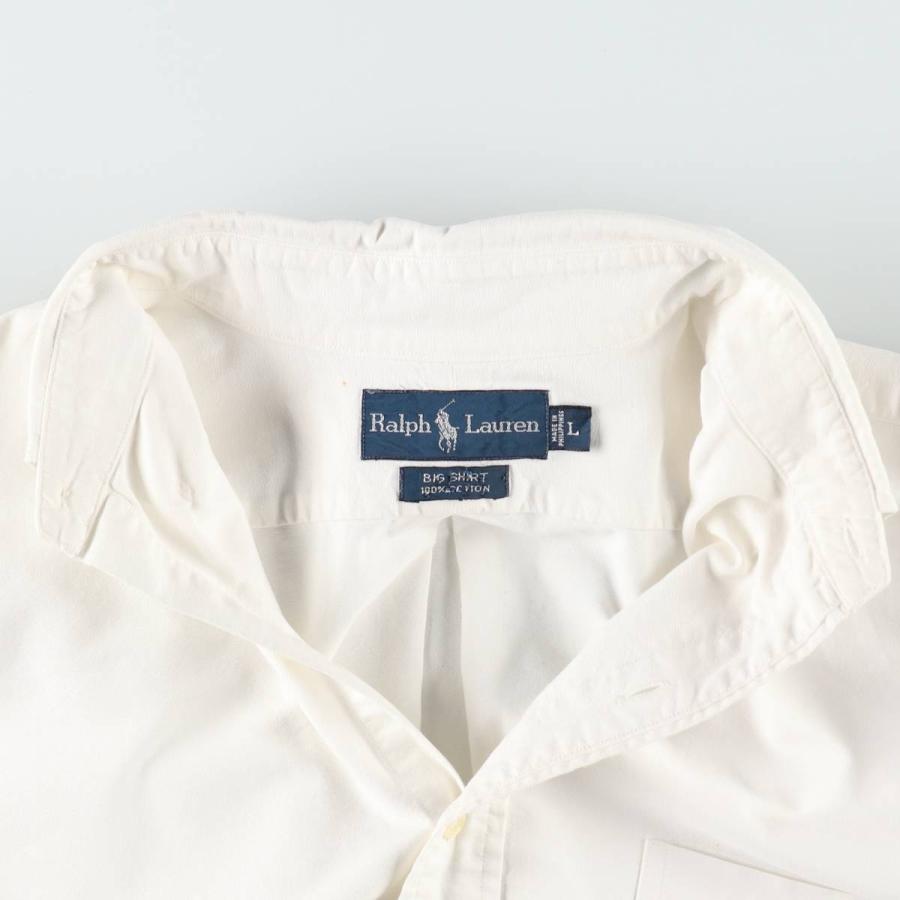 古着 ラルフローレン Ralph Lauren BIG SHIRT 長袖 ボタンダウンシャツ