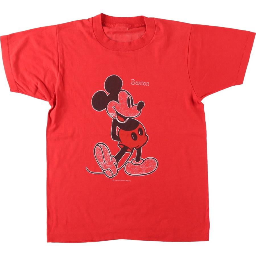 古着 MICKEY MOUSE ミッキーマウス キャラクタープリントTシャツ レディースS相当 ヴィンテージ/eaa635805 古着 MICKEY MOUSE ミッキーマウス キャラクタープリントTシャツ