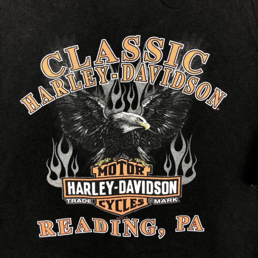 古着 ハーレーダビッドソン Harley-Davidson 鷲柄 イーグル柄 モーター