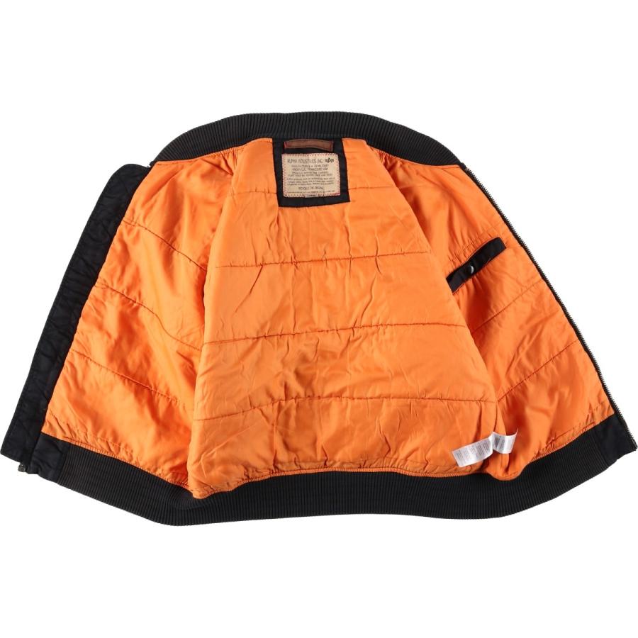 アルファMA-1 Eタイプ 　　　　　　　　民間品 古着 民間品 アルファ ALPHA MA-1タイプ 中綿入り ミリタリー フライト