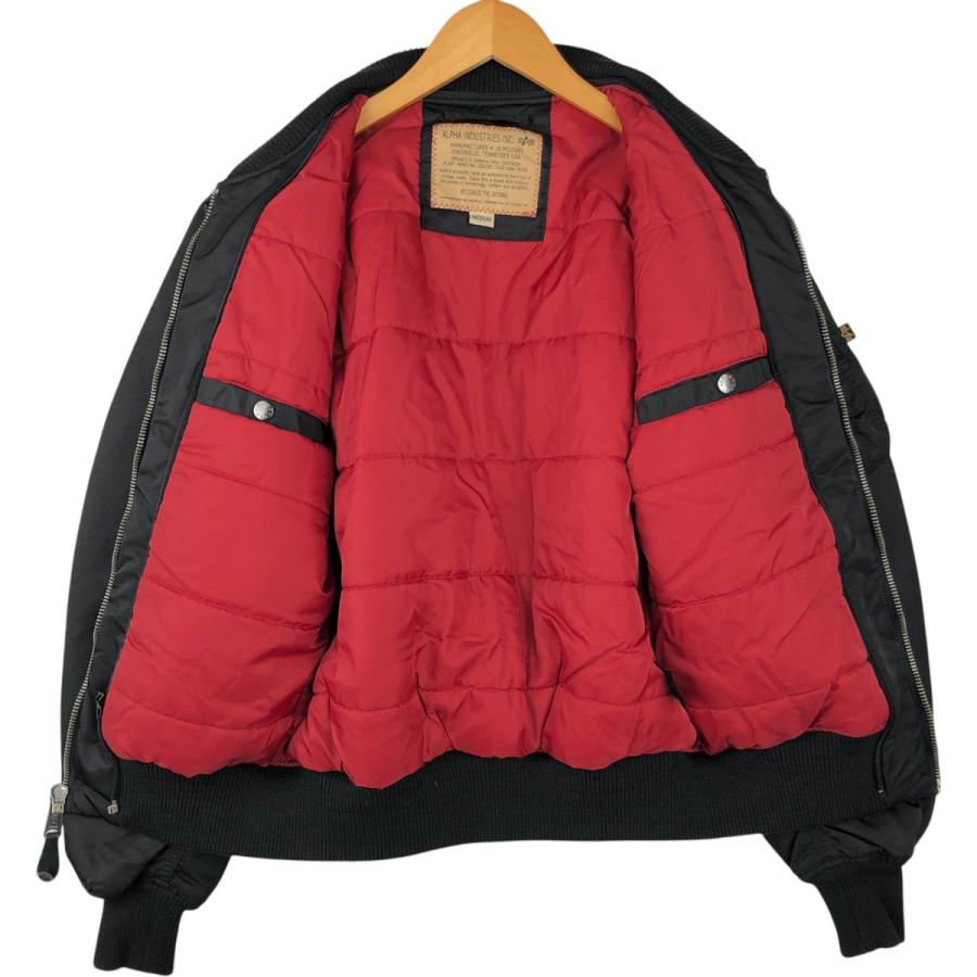 古着 民間品 アルファ ALPHA 中綿入り ミリタリー フライトジャケット