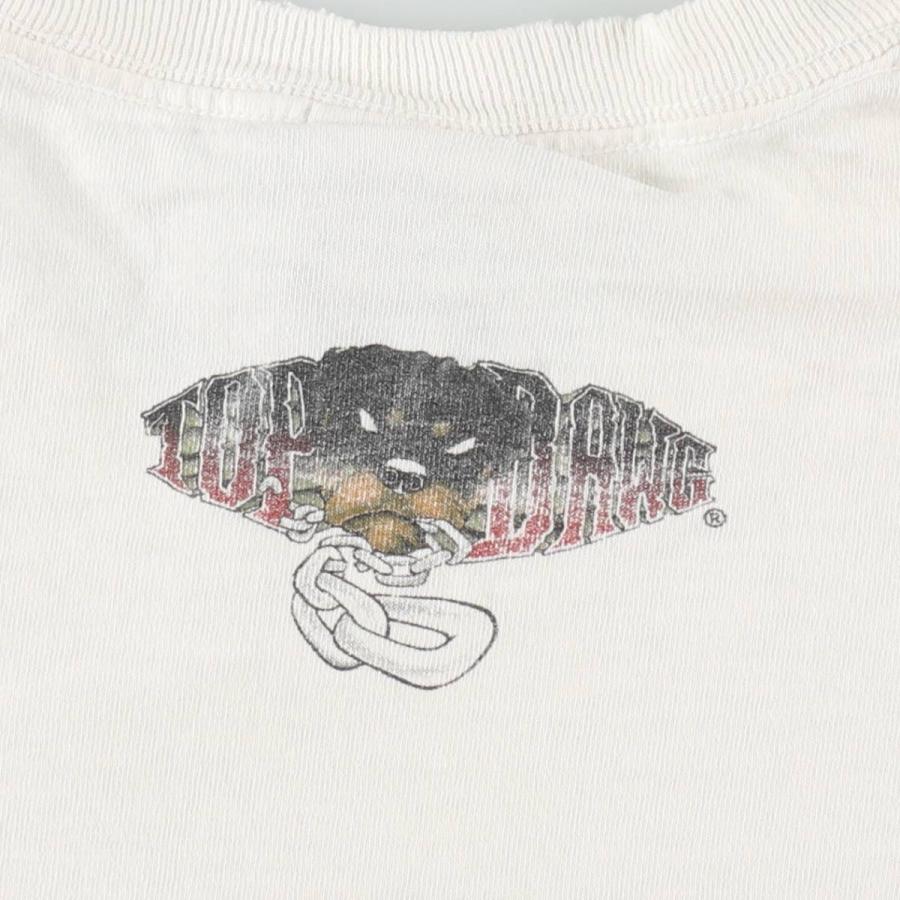 古着 90年代 TOP DAWG 犬柄 アニマルTシャツ USA製 メンズXL相当