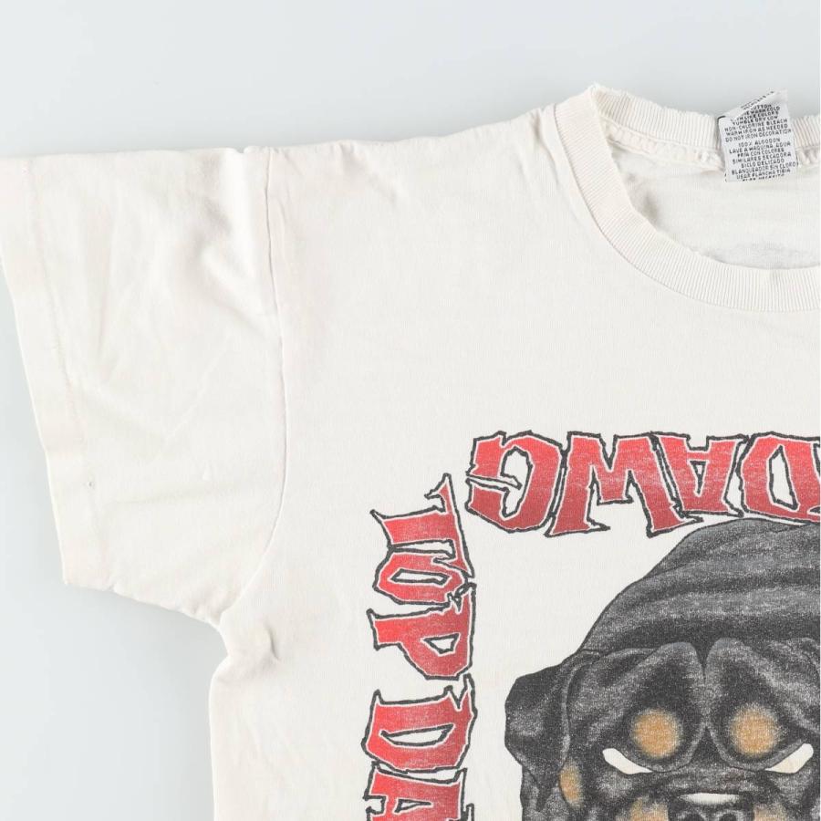 古着 90年代 TOP DAWG 犬柄 アニマルTシャツ USA製 メンズXL相当