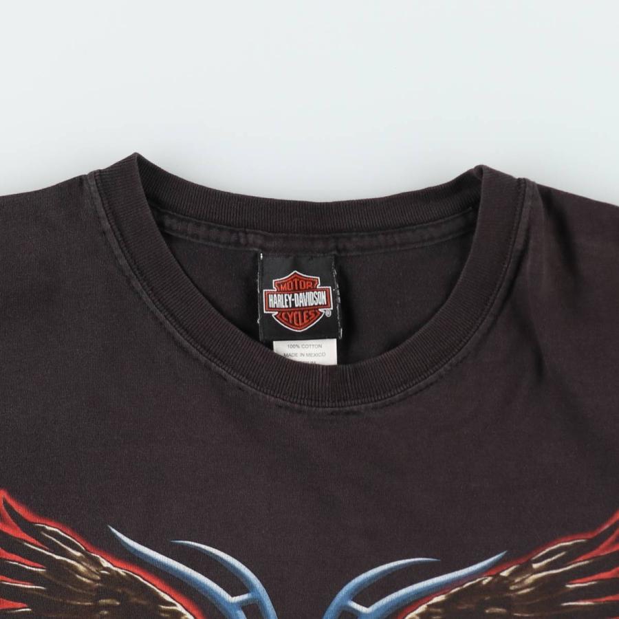 古着 ハーレーダビッドソン Harley-Davidson 鷲柄 イーグル柄 モーター