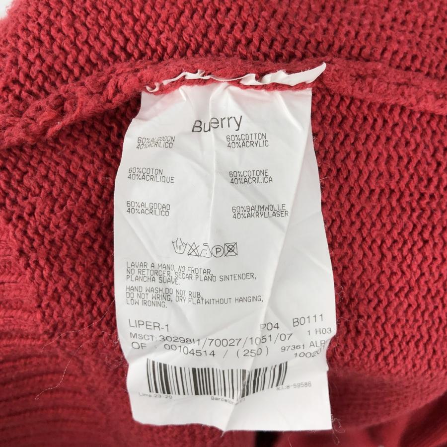 古着 バーバリー Burberry's モックネック コットンニットセーター メンズXL相当/eaa637134 BURBERRY（バーバリー） 古着 Burberry's 無地 モックネック コットン